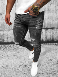 Vīriešu džinsi melni OZONEE O/MB463