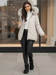 Sieviešu jaka gaiši pelēka OZONEE JS/16M9296/280Z