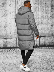 Vīriešu virsjaka pelēka OZONEE O/M799