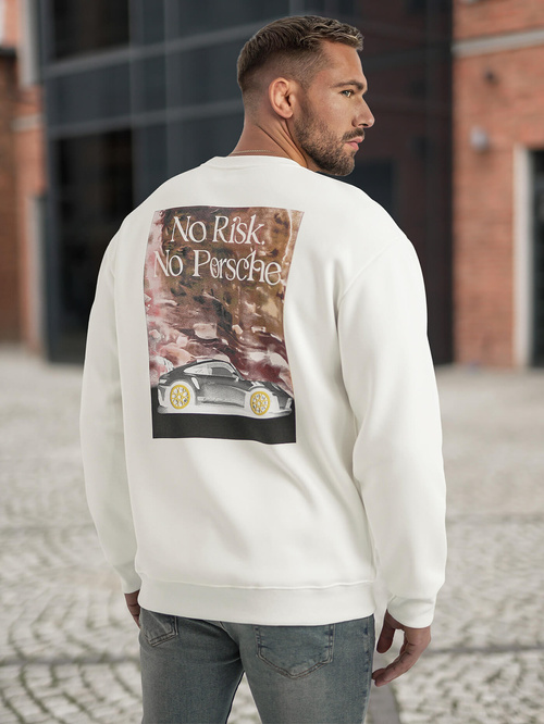 Vīriešu jaka balta OZONEE JS/65B3918/1