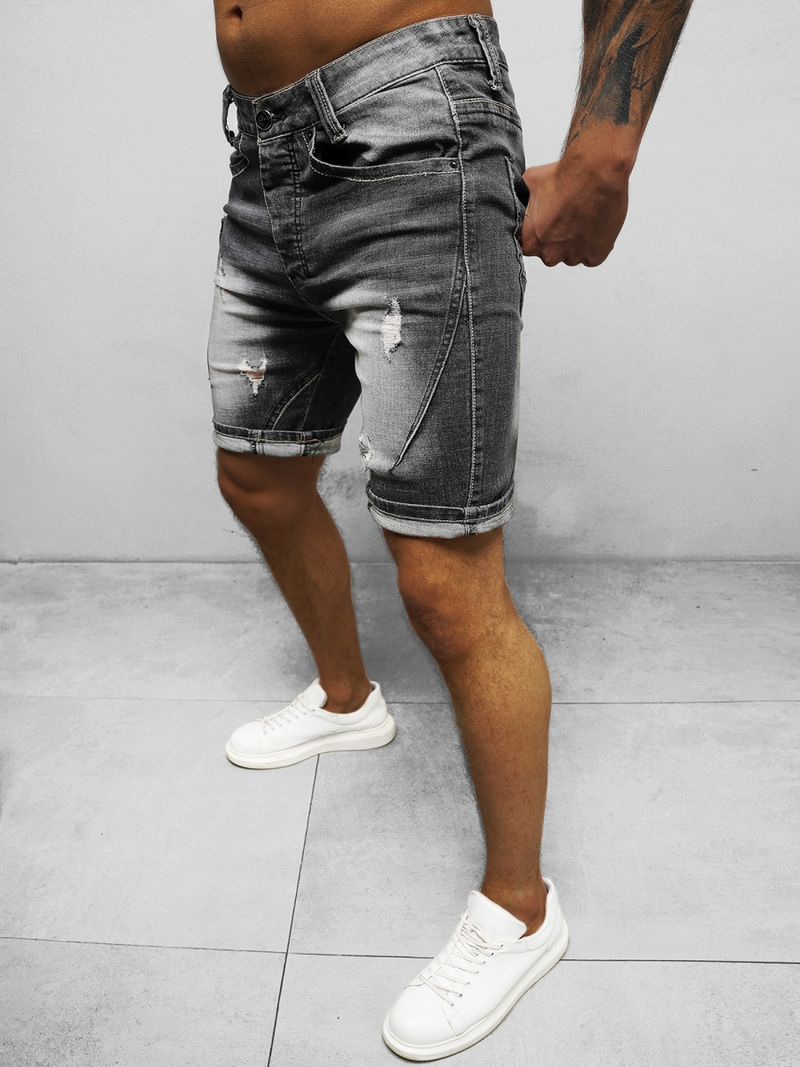 Vīriešu šorti melni OZONEE NB/MP0040N