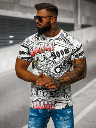 Vīriešu T-krekls Balts OZONEE O/T137/1