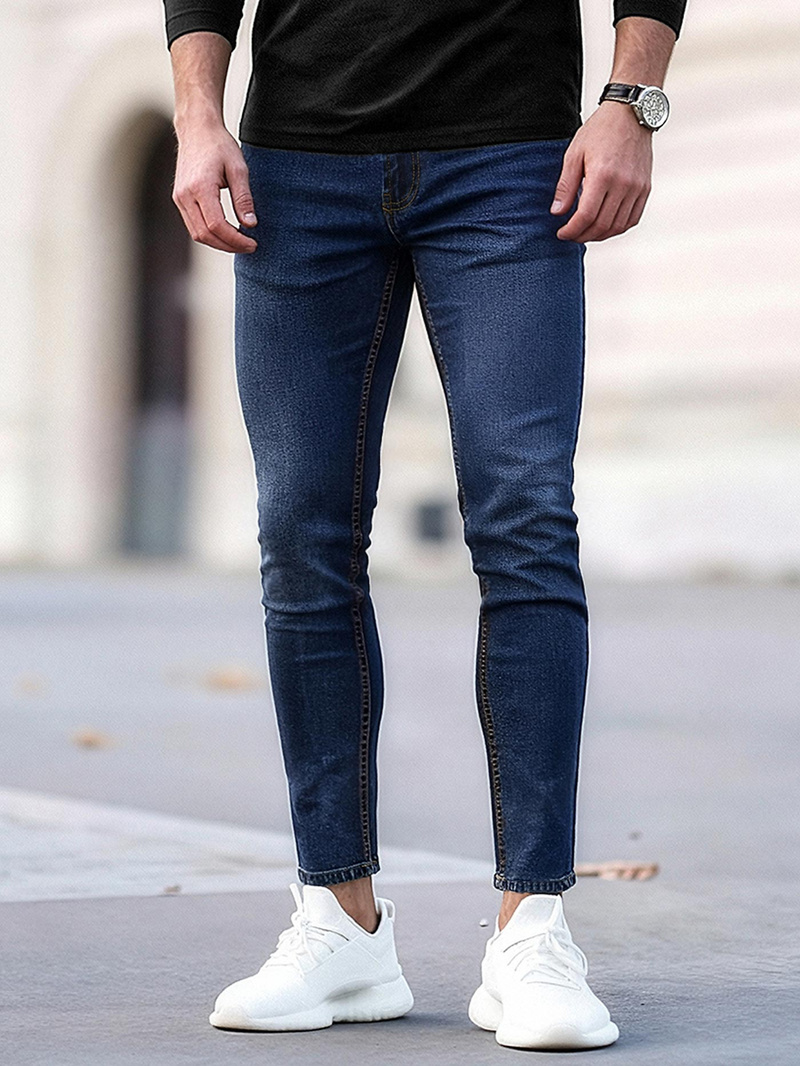 Vīriešu džinsi zili OZONEE O/JK2951Z