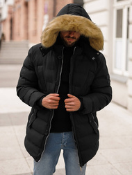 Vīriešu ziemas jaka melna OZONEE JS/5M3122/392Z