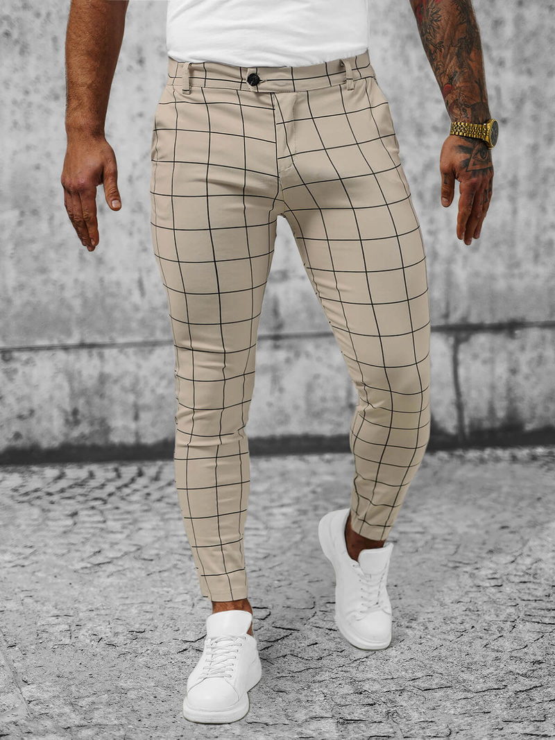 Vīriešu Chino Bikses Smilšu OZONEE O/P4009