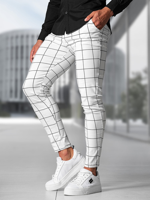 Vīriešu Chino Bikses Baltas OZONEE O/P4009Z