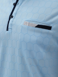 Vīriešu polo krekls debesu zila OZONEE O/QQ923