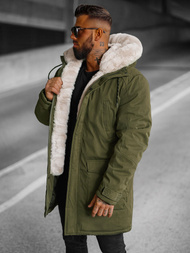 Vīriešu parka zaļa OZONEE JS/5M120/136Z