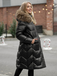 Sieviešu ziemas jaka melna OZONEE O/5M3229/392Z