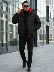 Vīriešu jaka melna OZONEE JS/31M5003Z