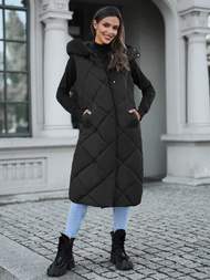 Sieviešu veste melna OZONEE JS/5M3165/392Z