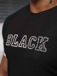 Vīriešu t-krekls melns OZONEE O/T7571