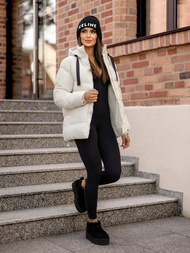 Sieviešu jaka ecru OZONEE JS/5M3251/281Z