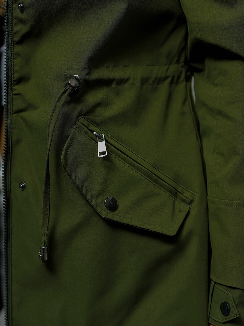 Sieviešu jaka divpusēja zaļa OZONEE JS/16M9081/136