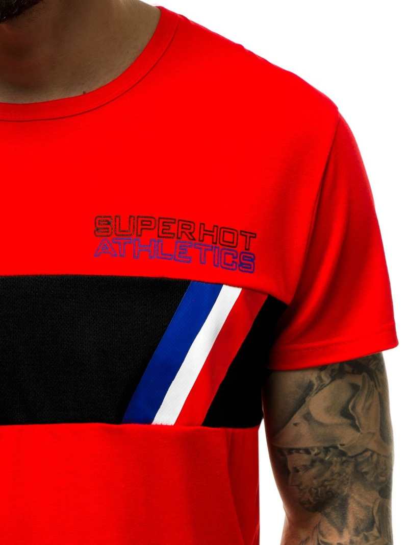 Vīriešu T-krekls sarkani OZONEE JS/KS1957