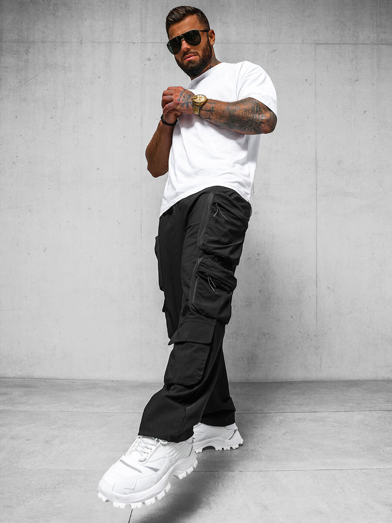 Vīriešu Bikses Melnas OZONEE O/PS5528