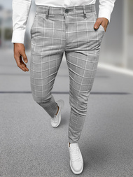  Vīriešu chino bikses pelēkas OZONEE DJ/5522Z