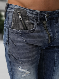 Vīriešu džinsi debesu zili OZONEE NB/MP0045BZ