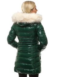 Sieviešu ziemas virsjaka zaļa OZONEE N/6357