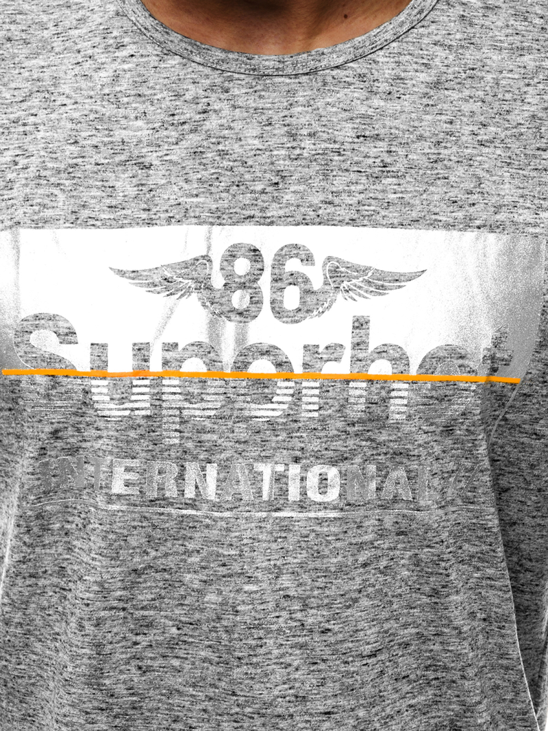 Vīriešu T-krekls grafīta OZONEE JS/KS2056