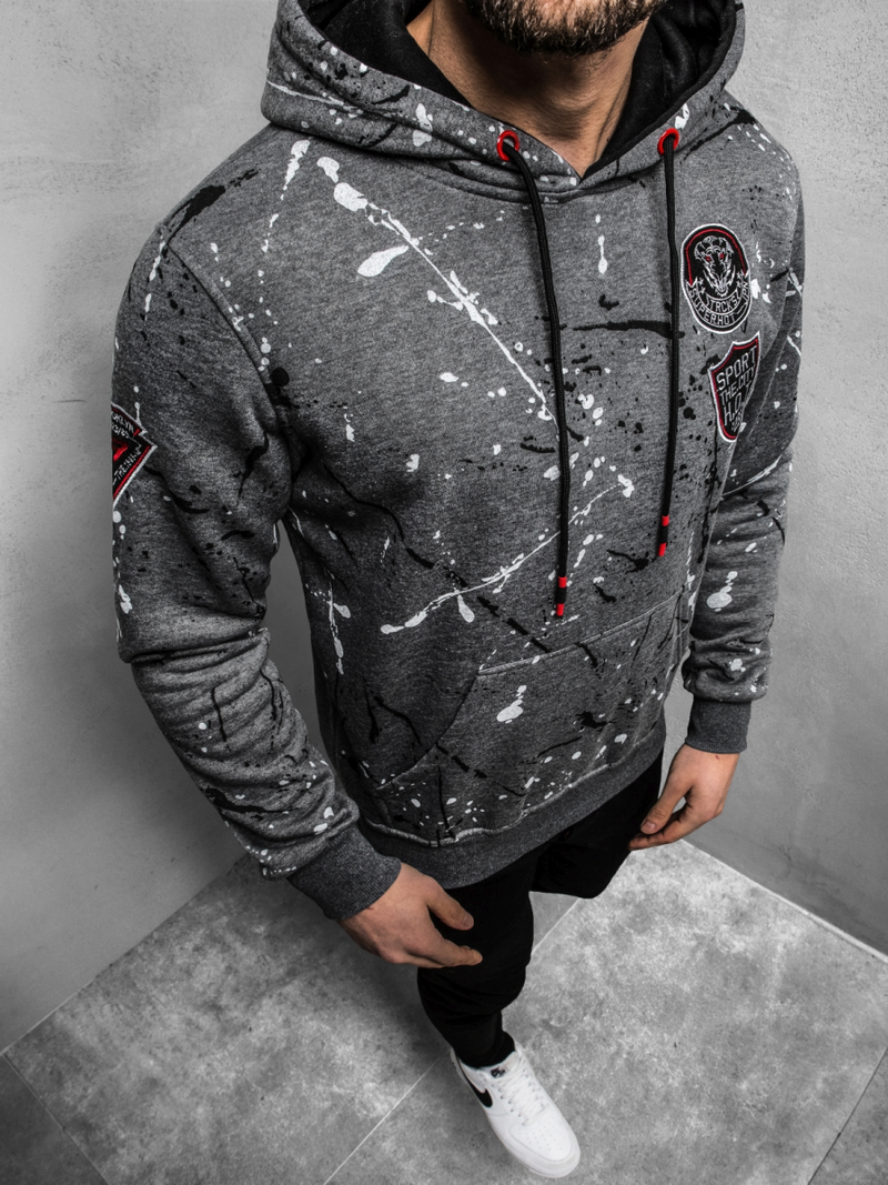 Vīriešu jaka pelēka OZONEE JS/DD275Z