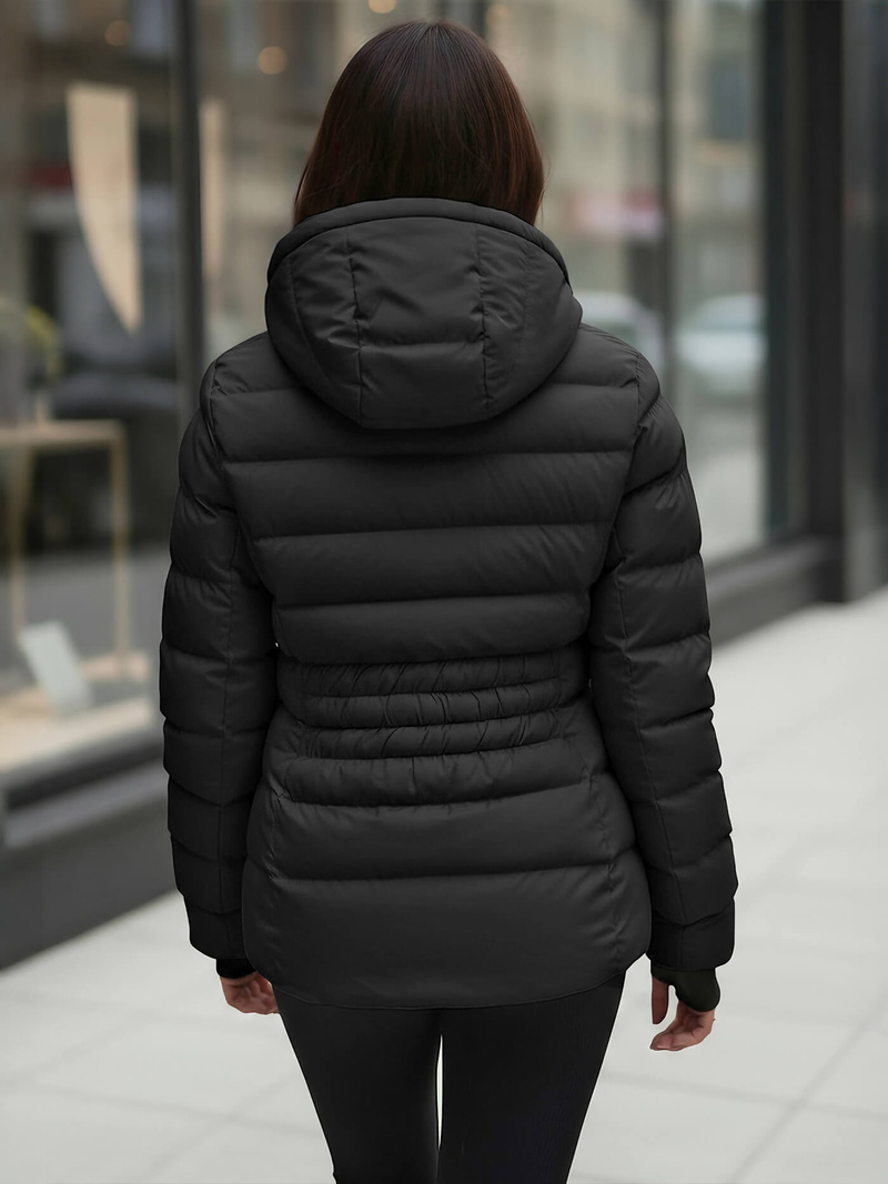 Sieviešu ziemas jaka melna OZONEE JS/M769/392