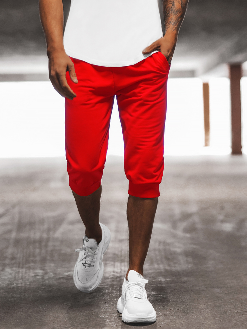 Vīriešu sporta šorti sarkani OZONEE JS/XW07/18Z