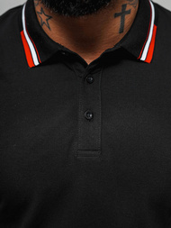 Vīriešu polo krekls melns OZONEE O/DA736