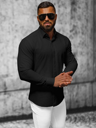 Vīriešu krekls melna OZONEE O/V75