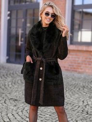 Sieviešu mētelis melns OZONEE JS/53M5200/1