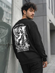 Vīriešu džemperis melns OZONEE JS/65B3919/3Z