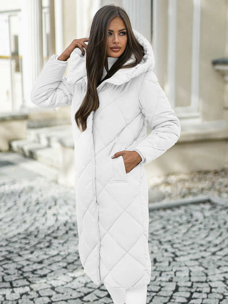 Sieviešu jaka balta OZONEE JS/5M3173/281Z