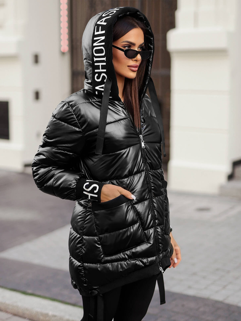 Sieviešu jaka melna OZONEE JS/5M3188/392Z