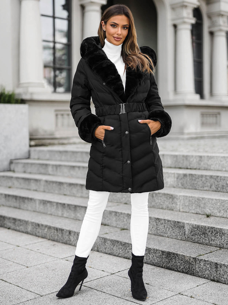 Sieviešu jaka melna OZONEE JS/5M3156/392Z