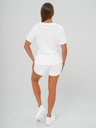 Sieviešu velūra treniņtērpa komplekts balts OZONEE JS/35C1717/1