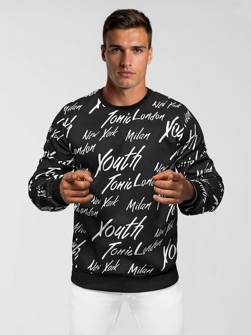 Vīriešu jaka melna OZONEE JS/8B1189/3Z