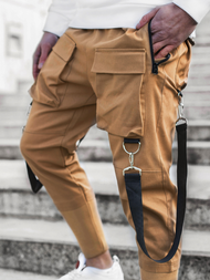 Vīriešu chino jogger bikses camel OZONEE G/11133