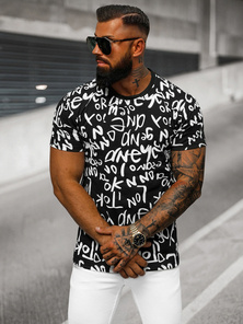 Vīriešu T-krekls Melns OZONEE O/T1268/3