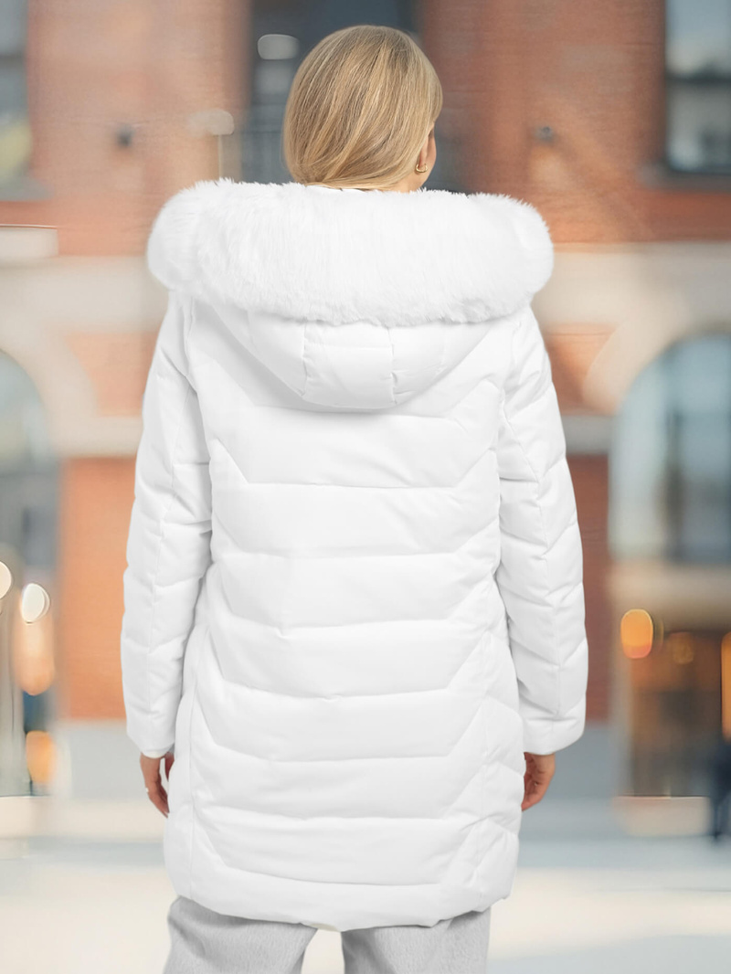 Sieviešu jaka balta OZONEE JS/16M9121/281Z