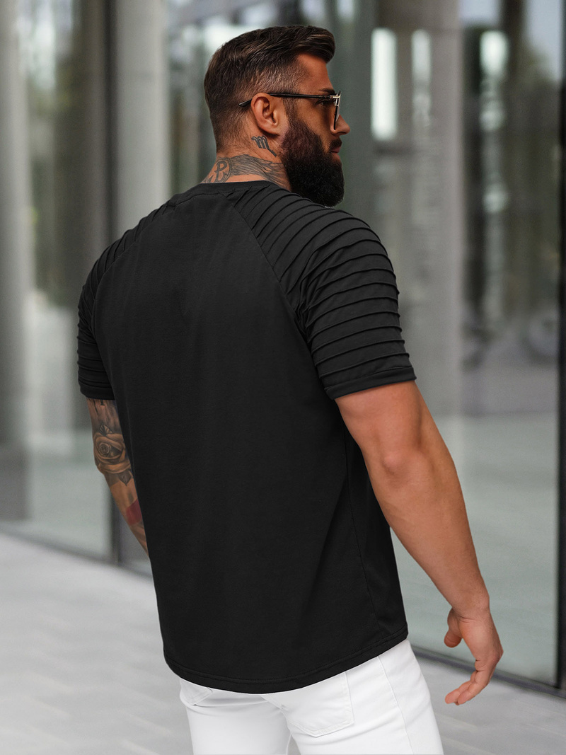 Vīriešu T-krekls Melns OZONEE JS/8T88/3Z