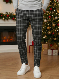  Vīriešu chino bikses melnas OZONEE DJ/5515Z