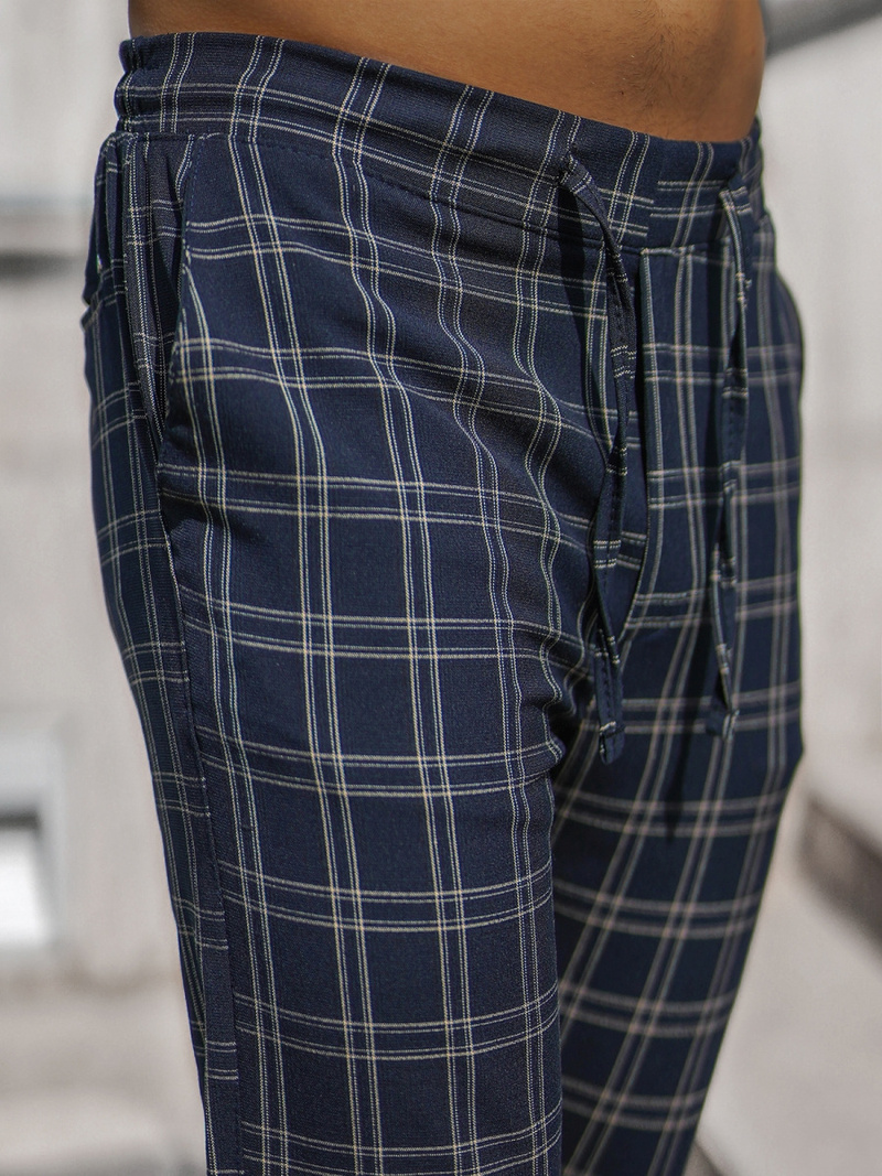 Vīriešu chino bikses tumši zili OZONEE DJ/2288/22Z