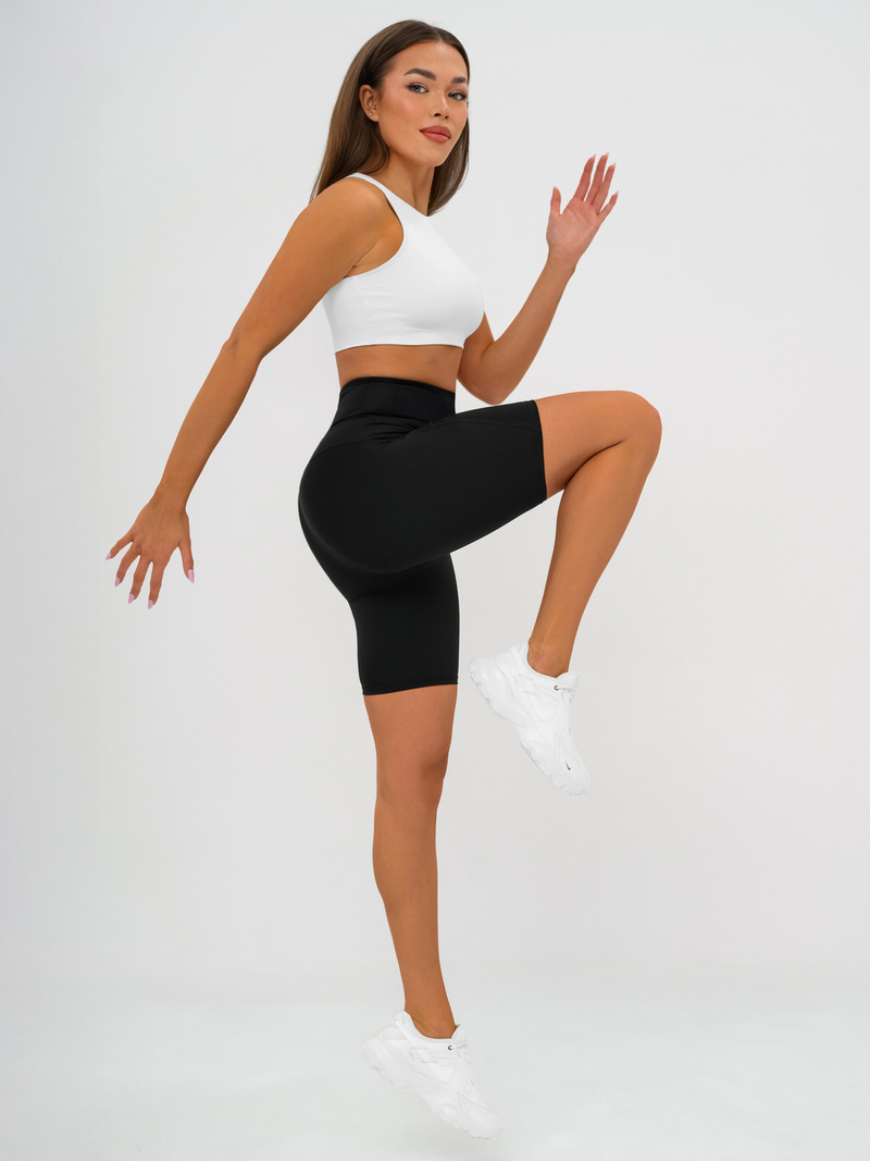 Īsi melni sieviešu legingi OZONEE JS/17K583/3