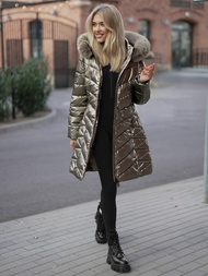 Sieviešu jaka zelts OZONEE JS/16M9100/403Z