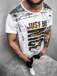 Vīriešu T-krekls balts OZONEE JS/KS1983Z