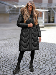 Sieviešu ziemas jaka melna OZONEE O/5M3229/392