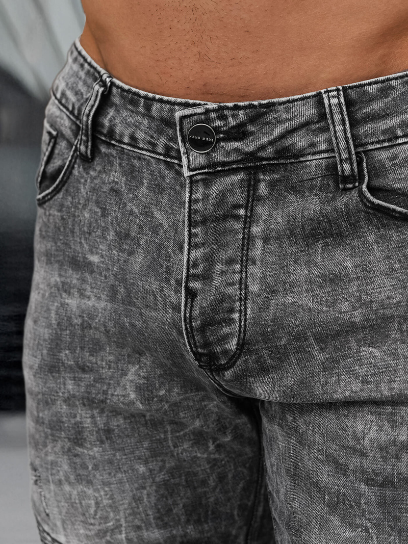 Vīriešu džinsi debesu melni OZONEE NB/MP0069NZ