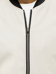 Vīriešu bomber virsjaka balts OZONEE N/7110/8