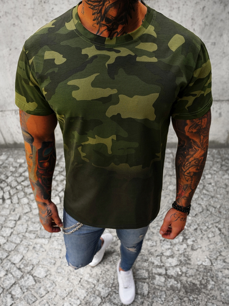 Vīriešu t-krekls zaļš OZONEE JS/8T86/29