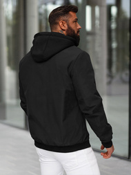 Vīriešu pārejas virsjaka melna OZONEE JS/62M9502/392